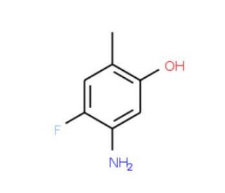 5-Amino-4-fluoro-2-methyl-phenol (CAS 122455-85-0) - chemical structure image
