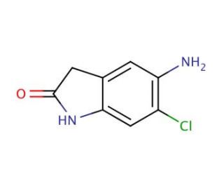 5-amino-6-chloro-1,3-dihydro-2H-indol-2-one - chemical structure image
