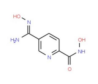 5-[Amino(hydroxyimino)methyl]-N-hydroxy-2-pyridinecarboxamide - chemical structure image