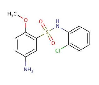 5-Amino-N-(2-chloro-phenyl)-2-methoxy-benzenesulfonamide - chemical structure image