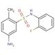 5-Amino-N-(2-fluoro-phenyl)-2-methyl-benzenesulfonamide (CAS 568553-41-3) - chemical structure image
