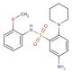 5-Amino-N-(2-methoxy-phenyl)-2-piperidin-1-yl-benzenesulfonamide (CAS 326022-99-5) - chemical structure image