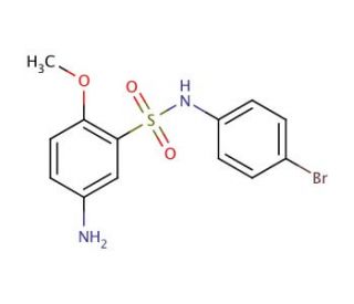 5-Amino-N-(4-bromo-phenyl)-2-methoxy-benzenesulfonamide - chemical structure image