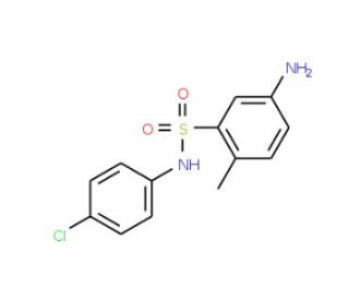 5-Amino-N-(4-chloro-phenyl)-2-methyl-benzenesulfonamide - chemical structure image