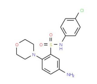 5-Amino-N-(4-chloro-phenyl)-2-morpholin-4-yl-benzenesulfonamide - chemical structure image