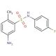 5-Amino-N-(4-fluoro-phenyl)-2-methyl-benzenesulfonamide - chemical structure image