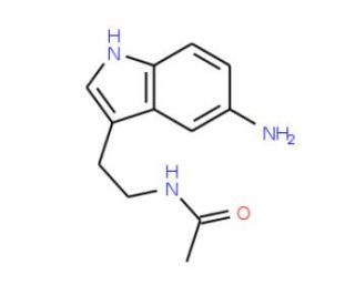 5-Amino-N-acetyltryptamine (CAS 393835-65-9) - chemical structure image