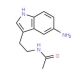 5-Amino-N-acetyltryptamine (CAS 393835-65-9) - chemical structure image