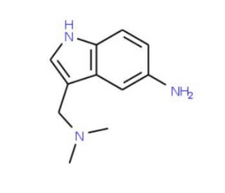 5-Aminogramine (CAS 3414-74-2) - chemical structure image