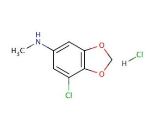 5-Aminomethyl-7-chloro-1,3-benzodioxole hydrochloride (CAS 350480-53-4) - chemical structure image