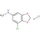 5-Aminomethyl-7-chloro-1,3-benzodioxole hydrochloride (CAS 350480-53-4) - chemical structure image