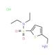 5-(aminomethyl)-N,N-diethylthiophene-2-sulfonamide hydrochloride - chemical structure image