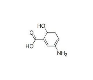 5-Aminosalicylic acid (CAS 89-57-6) - chemical structure image