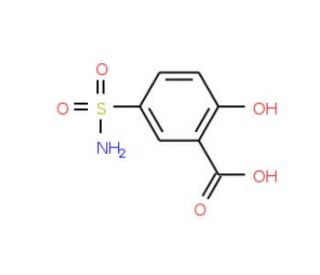 5-(aminosulfonyl)-2-hydroxybenzoic acid - chemical structure image