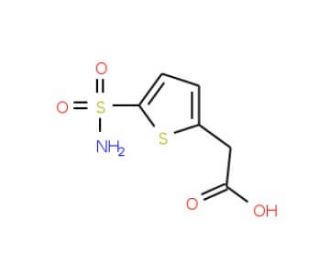 [5-(aminosulfonyl)thien-2-yl]acetic acid - chemical structure image