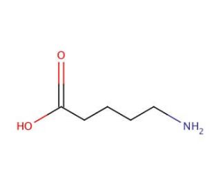 5-Aminovaleric acid (CAS 660-88-8) - chemical structure image