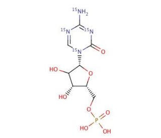 5-Azacytidine-15N4 5&prime;-Monophosphate - chemical structure image