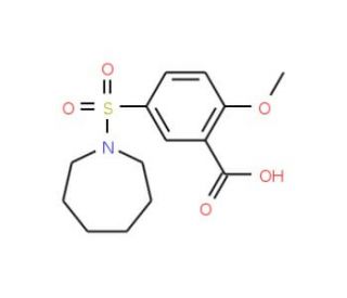 5-(Azepane-1-sulfonyl)-2-methoxy-benzoic acid - chemical structure image