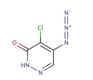 5-Azido-4-chloro-3(2H)-pyridazinone (CAS 40175-80-2) - chemical structure image