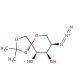 5-Azido-5-deoxy-1,2-O-isopropylidene-β-D-fructose 的分子结构, CAS编号: 94801-01-1 5-Azido-5-deoxy-1,2-O-isopropylidene-β-D-fructose (CAS 94801-01-1) - chemical structure image