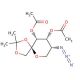 5-Azido-5-deoxy-3,4-di-O-acetyl-1,2-O-isopropylidene-β-D-fructose 的分子结构, CAS编号: 94801-00-0 5-Azido-5-deoxy-3,4-di-O-acetyl-1,2-O-isopropylidene-β-D-fructose (CAS 94801-00-0) - chemical structure image
