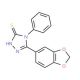 5-Benzo[1,3]dioxol-5-yl-4-phenyl-4H-[1,2,4]triazole-3-thiol - chemical structure image