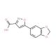 5-Benzo[1,3]dioxol-5-yl-isoxazole-3-carboxylicacid - chemical structure image