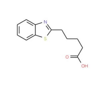 5-Benzothiazol-2-yl-pentanoic acid (CAS 21224-20-4) - chemical structure image