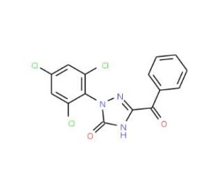 5-Benzoyl-2-(2,4,6-trichlorophenyl)-1,2-dihydro-3H-1,2,4-triazol-3-one - chemical structure image