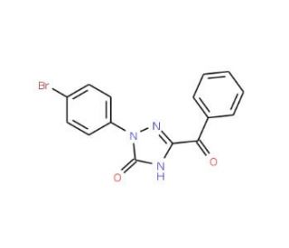 5-Benzoyl-2-(4-bromophenyl)-1,2-dihydro-3H-1,2,4-triazol-3-one - chemical structure image
