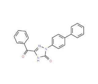 5-Benzoyl-2-(biphenyl-4-yl)-1,2-dihydro-3H-1,2,4-triazol-3-one - chemical structure image