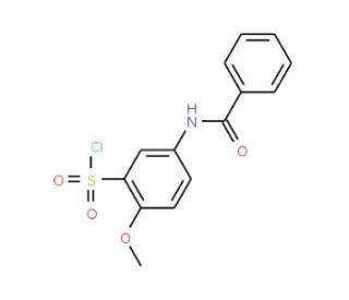 5-Benzoylamino-2-methoxy-benzenesulfonyl chloride - chemical structure image