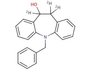 5-Benzyl-10-hydroxy-10,11-dihydro-5H-dibenz[b,f]azepine-d3 - chemical structure image