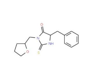 5-Benzyl-2-mercapto-3-(tetrahydro-furan-2-ylmethyl)-3,5-dihydro-imidazol-4-one - chemical structure image