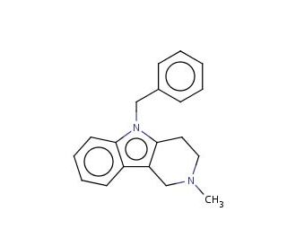 5-Benzyl-2-methyl-2,3,4,5-tetrahydro-1H-pyrido[4,3-b]indole (CAS 524-81-2) - chemical structure image