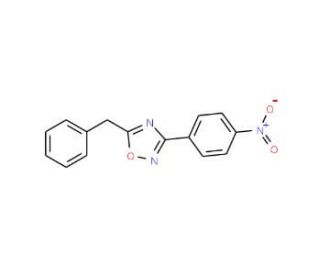 5-Benzyl-3-(4-nitrophenyl)-1,2,4-oxadiazole (CAS 431908-57-5) - chemical structure image