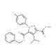 5-Benzyl 3-methyl 1-(p-fluorophenyl)-4-isopropyl-1H-pyrazole-3,5-dicarboxylate (CAS 887703-73-3) - chemical structure image