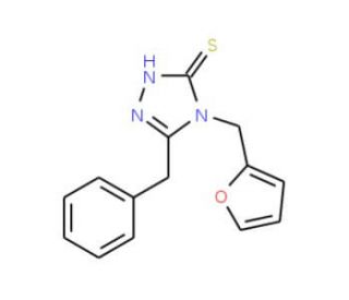 5-benzyl-4-(2-furylmethyl)-4H-1,2,4-triazole-3-thiol - chemical structure image