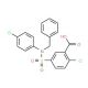 5-[Benzyl-(4-chloro-phenyl)-sulfamoyl]-2-chloro-benzoic acid - chemical structure image