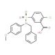 5-[Benzyl-(4-methoxy-phenyl)-sulfamoyl]-2-chloro-benzoic acid - chemical structure image