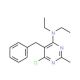 (5-Benzyl-6-chloro-2-methyl-pyrimidin-4-yl)-diethyl-amine (CAS 500156-07-0) - chemical structure image