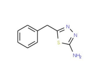 5-Benzyl[1,3,4]thiadiazol-2-ylamine (CAS 16502-08-2) - chemical structure image