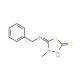 5-Benzylimino-4-methyl-[1,3,4]thiadiazolidine-2-thione - chemical structure image