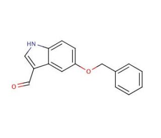5-Benzyloxy-1H-indole-3-carbaldehyde (CAS 6953-22-6) - chemical structure image