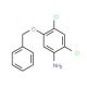 5-(Benzyloxy)-2,4-dichloroaniline (CAS 338960-25-1) - chemical structure image