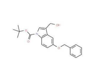 5-Benzyloxy-3-(hydroxymethyl)indole, N-BOC protected - chemical structure image