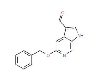 5-Benzyloxy-6-azaindole-3-carboxaldehyde (CAS 56795-92-7) - chemical structure image
