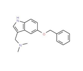5-Benzyloxygramine (CAS 1453-97-0) - chemical structure image