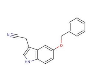 (5-Benzyloxyindol-3-yl)acetonitrile (CAS 2436-15-9) - chemical structure image