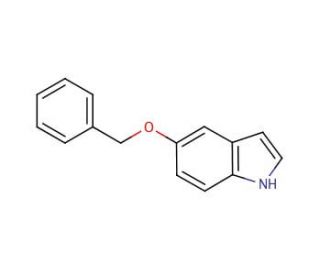 5-Benzyloxyindole (CAS 1215-59-4) - chemical structure image